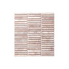 Minuet Natural Stone Mosaic Finger 327x298 Tumbled Rosa Crema