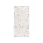 Ceppo Stone 600x300mm Surface Tec light grey terrazzo-look porcelain tile by Tilemall with mineral fleck detailing