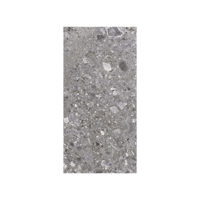 Ceppo Stone 600x300 Surface Tec Dark Grey Terrazzo Look Tiles Tilemall Default Title