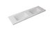 Carrara White Sintered Stone seamless Joined with fine ceramic basin Stone thickness 40mm Double Bowl No tap hole 1500mm