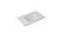 Carrara White Sintered Stone seamless Joined with fine ceramic basin Stone thickness 40mm Single Bowl No tap hole 750mm