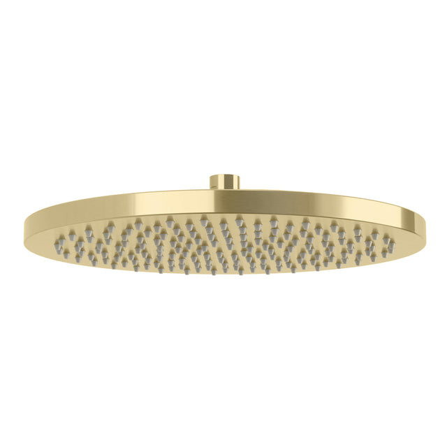 Phoenix Vivid Shower Rose 300mm Round Brushed Gold, product view