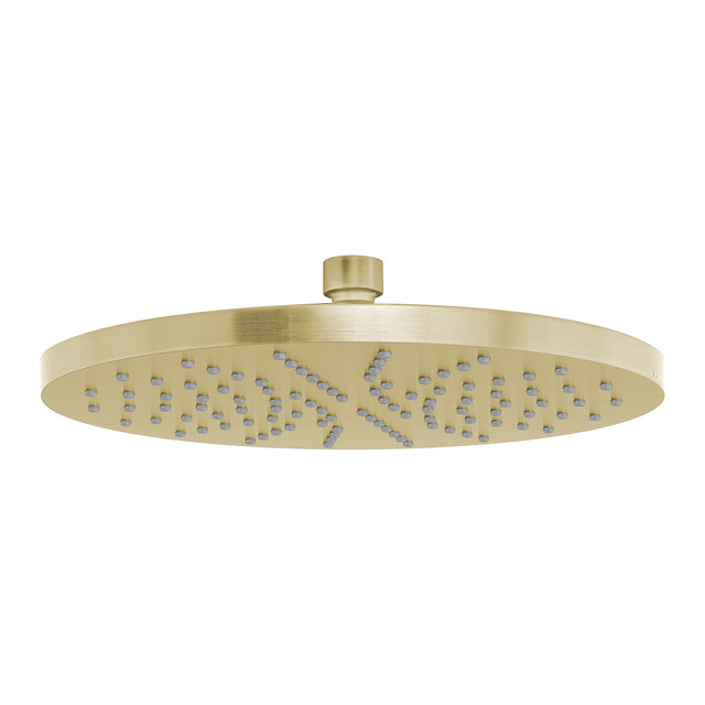 Phoenix Vivid Shower Rose 230mm Round Brushed Gold, product view