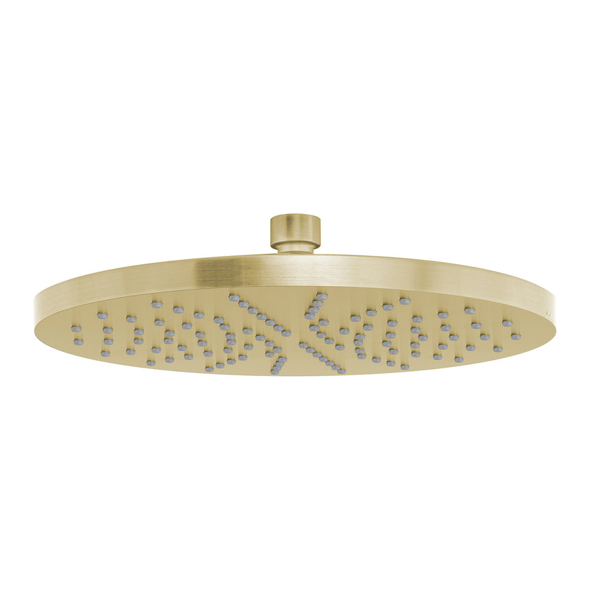 Phoenix Vivid Shower Rose 230mm Round Brushed Gold, product view