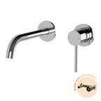 Phoenix Vivid Slimline SwitchMix Wall Basin/Bath Mixer Set 60mm Backplates Fit-Off Kit Chrome