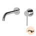 Phoenix Vivid Slimline SwitchMix Wall Basin/Bath Mixer Set 60mm Backplates Fit-Off Kit Chrome