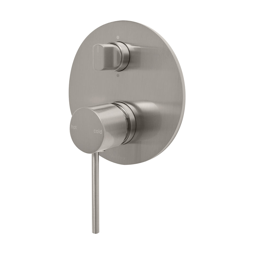 Phoenix Vivid Slimline SwitchMix Shower / Bath Diverter Mixer Fit-Off Kit Brushed Nickel, additional product view