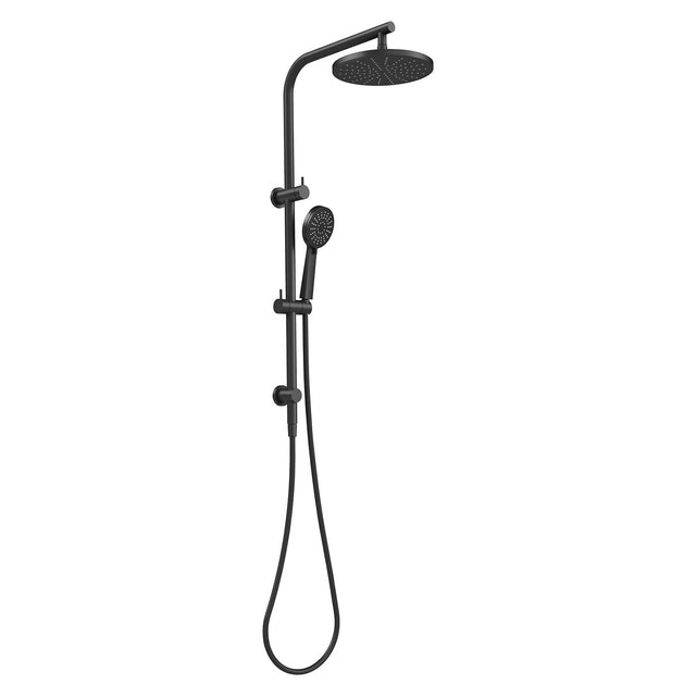 Phoenix Vivid Slimline Twin Shower Matte Black, product view