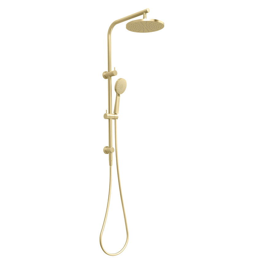 Phoenix Vivid Slimline Twin Shower Brushed Gold, product view
