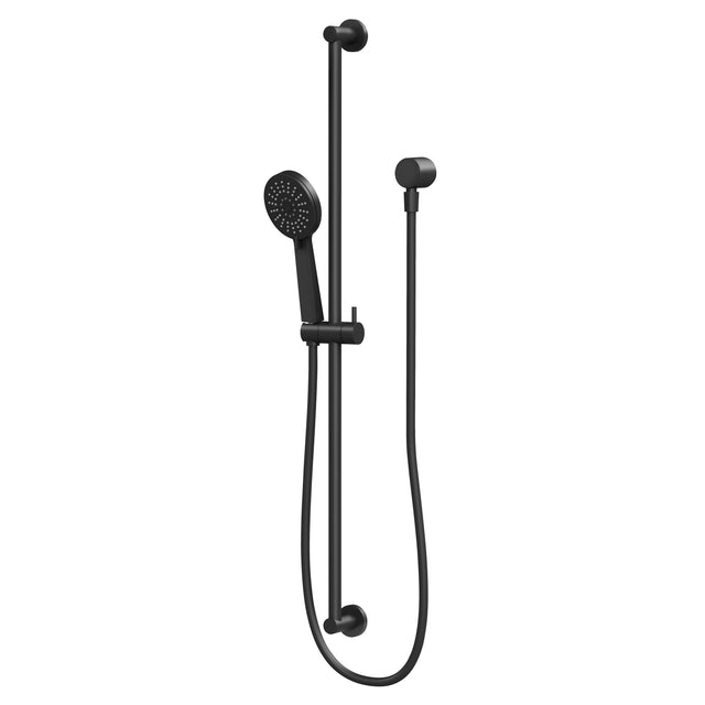 Phoenix Vivid Slimline Extended Rail Shower Matte Black, product view
