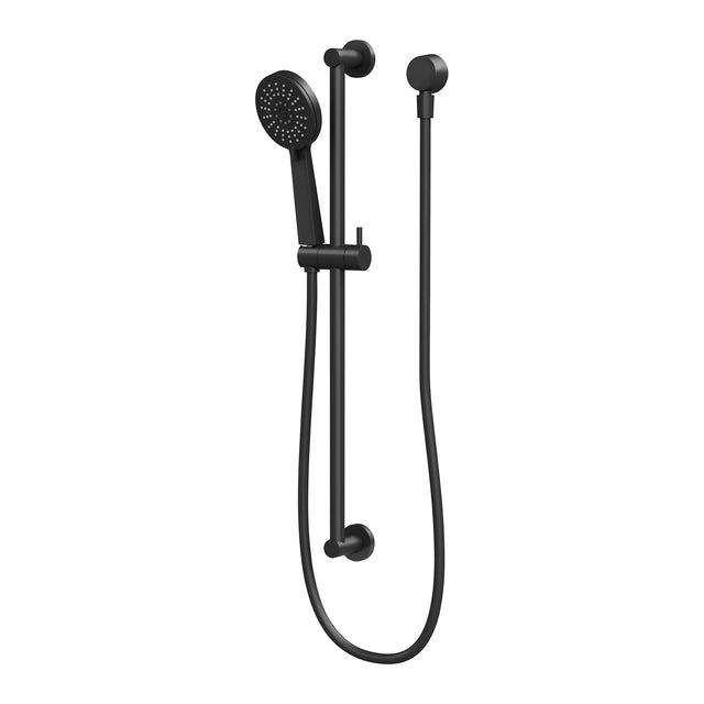 Phoenix Vivid Slimline Rail Shower Matte Black, product view