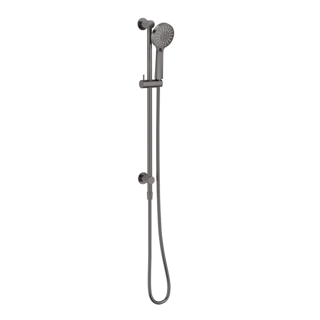 Phoenix Vivid Slimline Water Through Rail Shower Brushed Carbon, product view