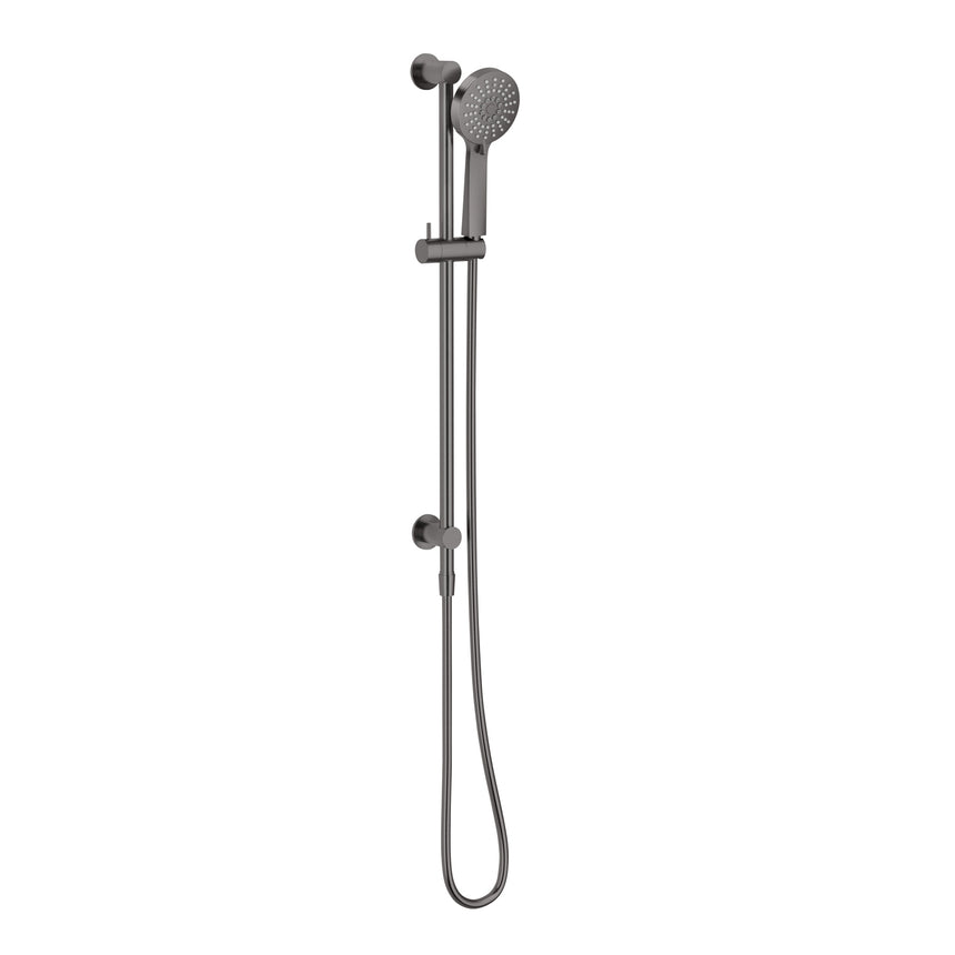 Phoenix Vivid Slimline Water Through Rail Shower Brushed Carbon, product view