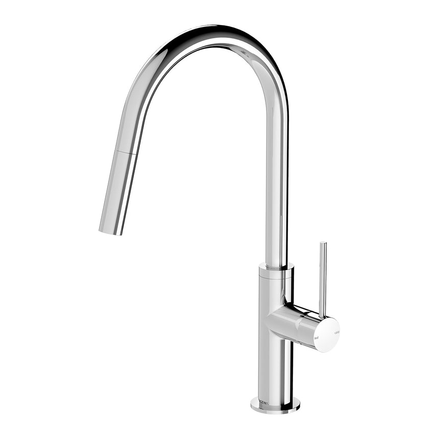 Phoenix Vivid Slimline Pull Out Sink Mixer 200mm Chrome, product view