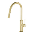 Phoenix Vivid Slimline Pull Out Sink Mixer 200mm Brushed Gold