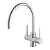 Phoenix Vivid Slimline Twin Handle Sink Mixer 220mm Gooseneck Chrome
