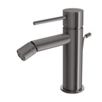 Phoenix Vivid Slimline Bidet Mixer with Pop-Up Waste Brushed Carbon