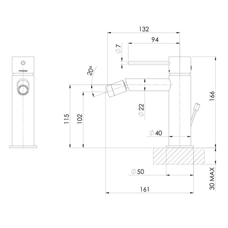 VS716-Vivid-Slimline-Bidet-Mixer-Line-Drawing-01