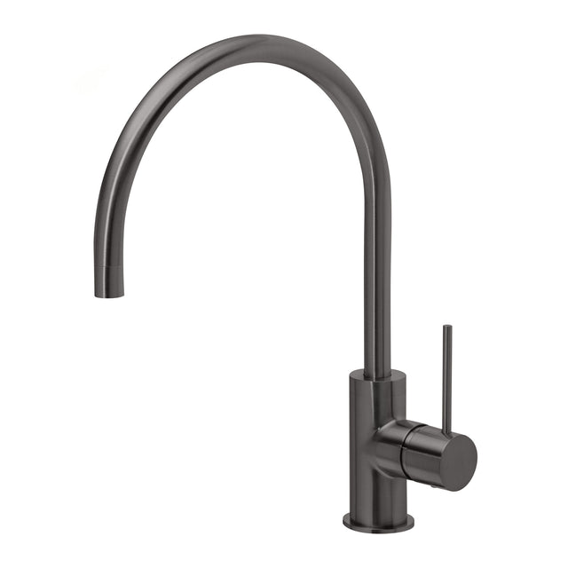 Phoenix Vivid Slimline Sink Mixer 220mm Gooseneck Brushed Carbon, product view