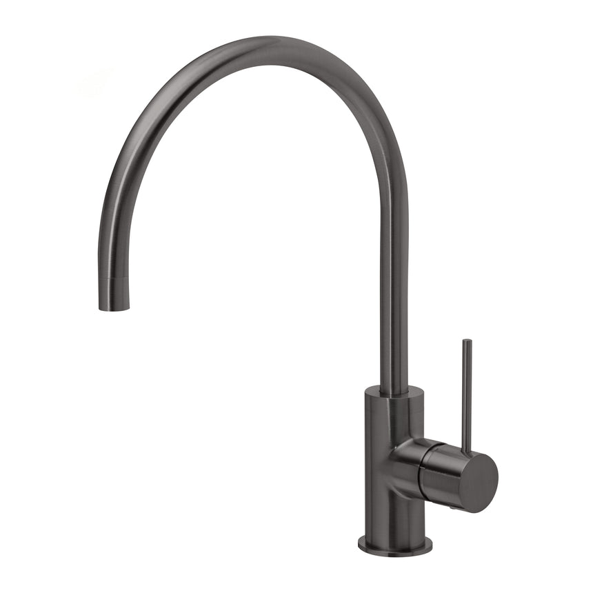 Phoenix Vivid Slimline Sink Mixer 220mm Gooseneck Brushed Carbon, product view