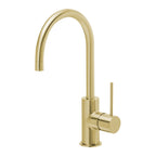 Phoenix Vivid Slimline Sink Mixer 160mm Gooseneck Brushed Gold