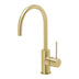 Phoenix Vivid Slimline Sink Mixer 160mm Gooseneck Brushed Gold