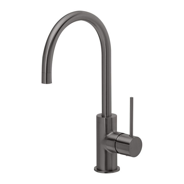 Phoenix Vivid Slimline Sink Mixer 160mm Gooseneck Brushed Carbon, product view