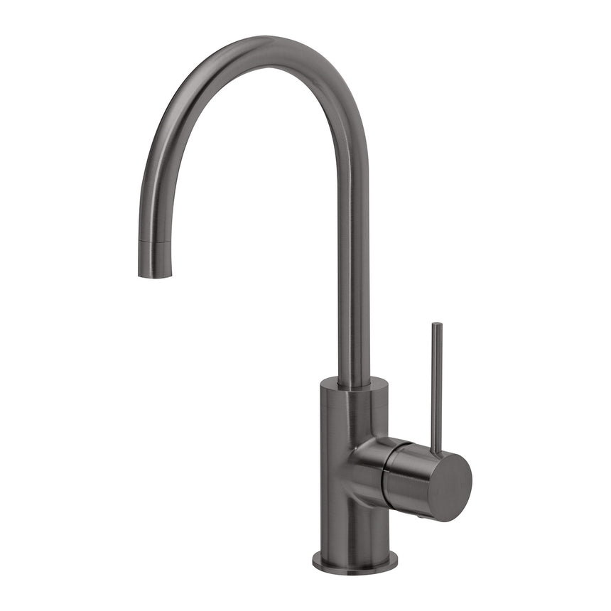 Phoenix Vivid Slimline Sink Mixer 160mm Gooseneck Brushed Carbon, product view