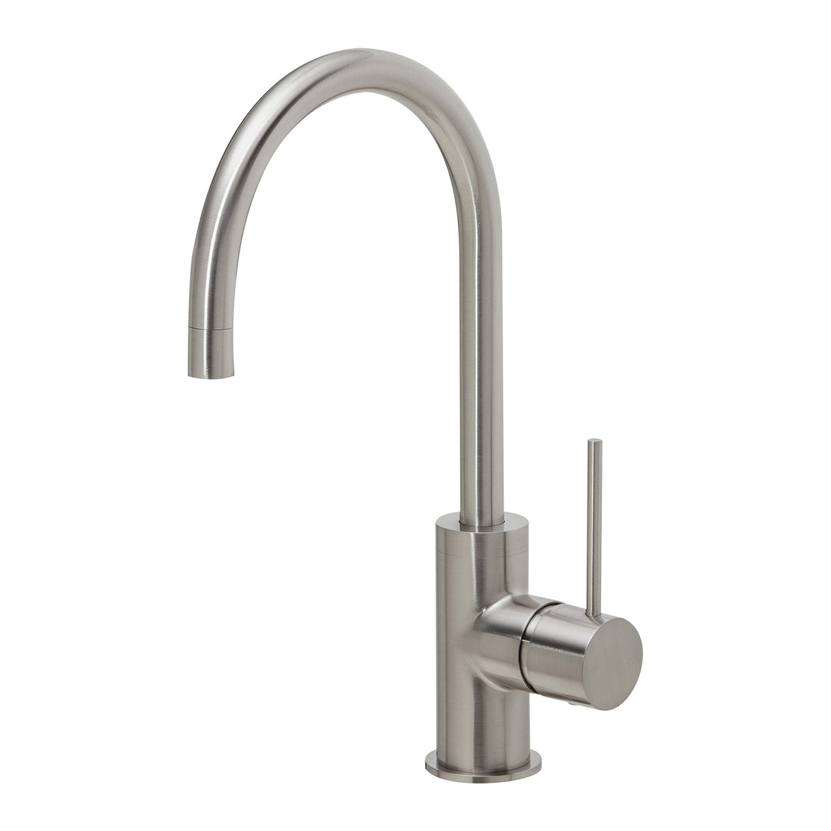 Phoenix Vivid Slimline Sink Mixer 160mm Gooseneck Brushed Nickel 3D Viewer