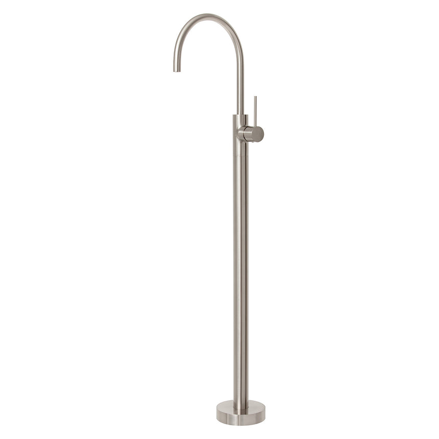 Phoenix Vivid Slimline Floor Mounted Bath Mixer Brushed Nickel, product view