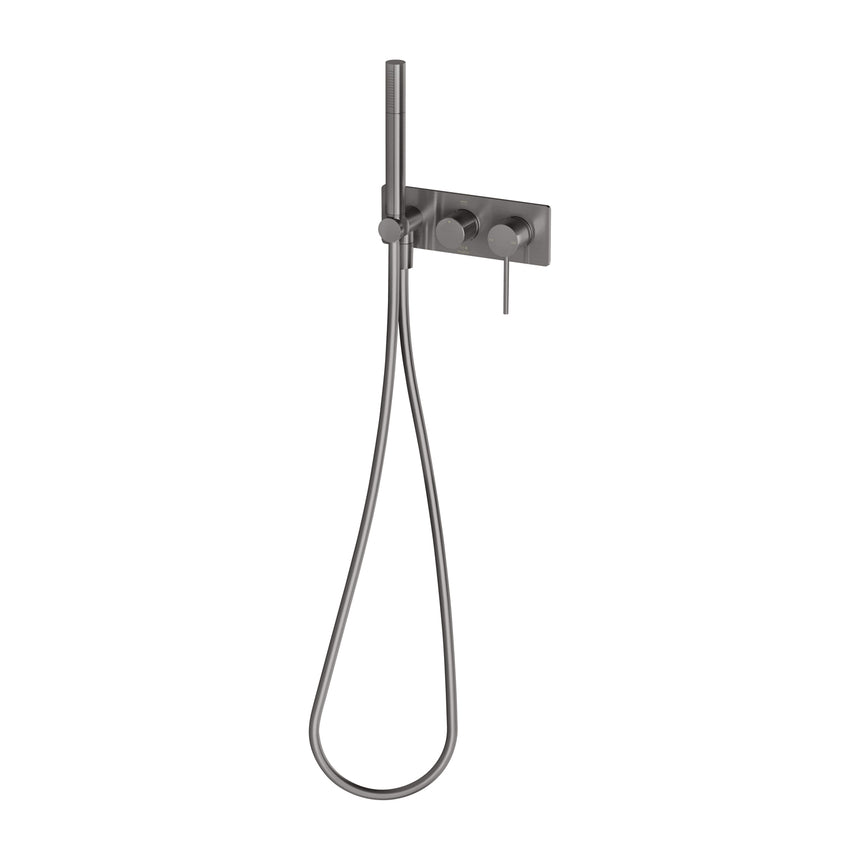 Phoenix Vivid Slimline Wall Shower System Brushed Carbon, product view