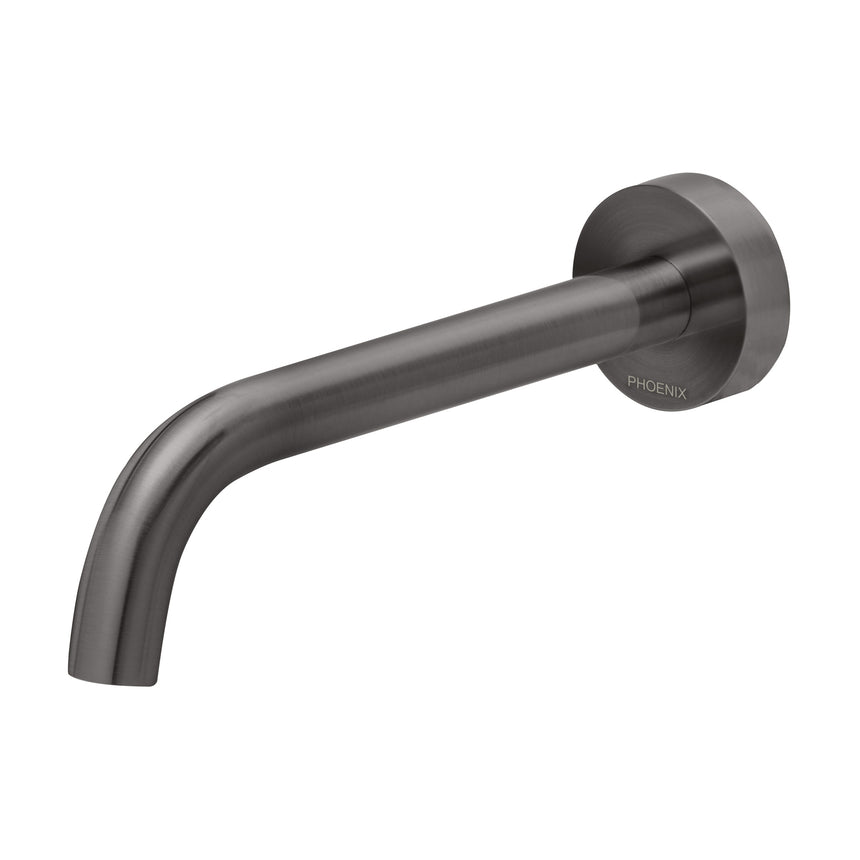 Phoenix Vivid Slimline Wall Basin Outlet 180mm Curved Brushed Carbon, product view