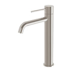 Phoenix Vivid Slimline Vessel Mixer Curved Outlet Brushed Nickel