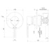Phoenix Vivid Slimline Oval SwitchMix Shower / Wall Mixer Brushed Gold (Complete Kit) - Lead Free