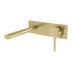 Phoenix Vivid Slimline Oval SwitchMix Wall Basin / Bath Mixer Set 175mm Brushed Gold