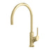 Phoenix Vivid Slimline Oval Sink Mixer 220mm Gooseneck Brushed Gold