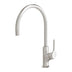 Phoenix Vivid Slimline Oval Sink Mixer 220mm Gooseneck Brushed Nickel