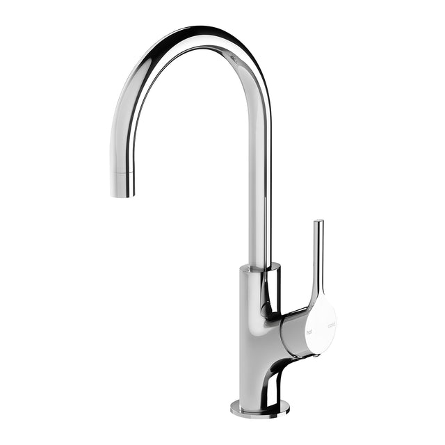 Phoenix Vivid Slimline Oval Sink Mixer 160mm Gooseneck Chrome, product view