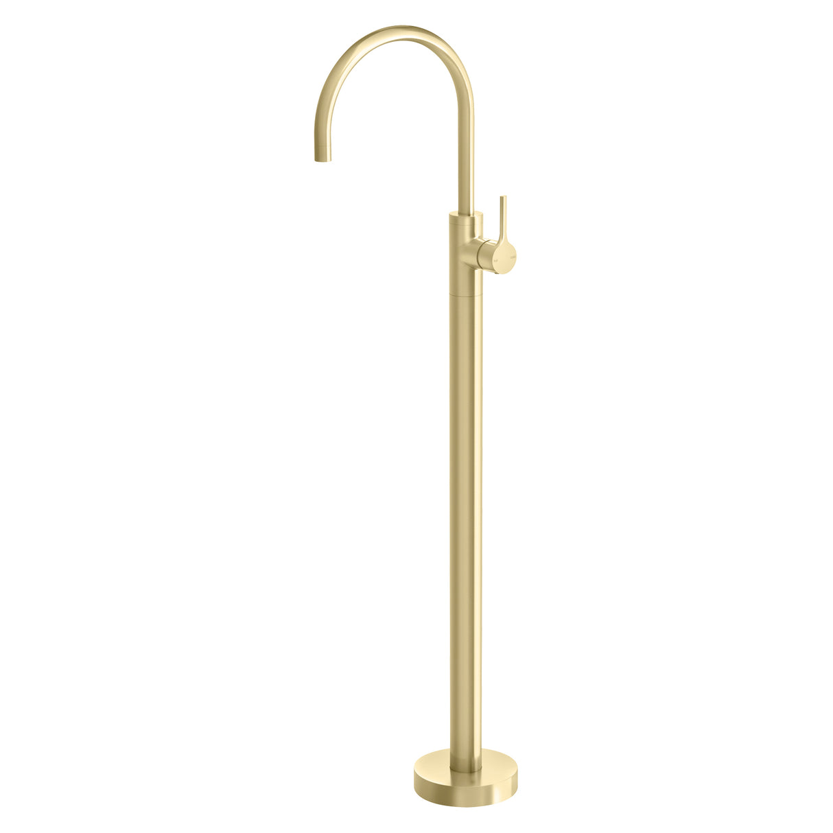 Phoenix Vivid Slimline Oval Floor Mounted Bath Mixer Brushed Gold 3D Viewer