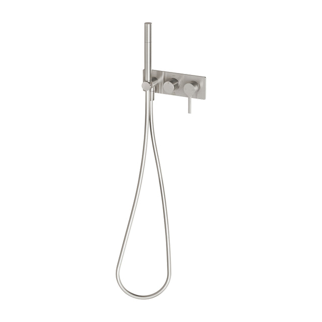 Phoenix Vivid Slimline Oval Wall Shower System Brushed Nickel, product view