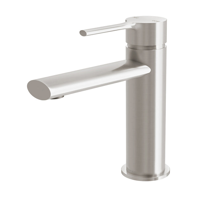 Phoenix Vivid Slimline Oval Basin Mixer Brushed Nickel, product view