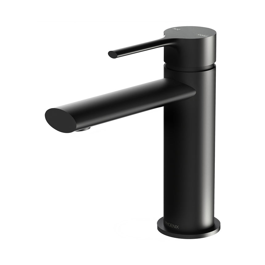 Phoenix Vivid Slimline Oval Basin Mixer Matte Black, product view