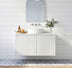Crete Modern Wall Hung Cabinet Matte White