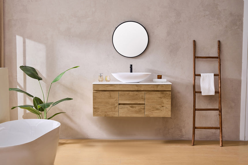Camden Modern Wall Hung Cabinet Prime Oak