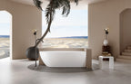 Ellips Free Standing Right Hand Corner Bath Overflow 1700mm Gloss White