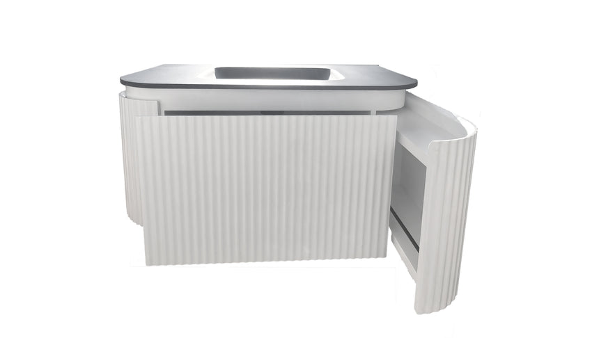 Estella Modern Wall Hung Cabinet Matte Black