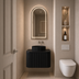Estella Modern Wall Hung Cabinet Matte Black