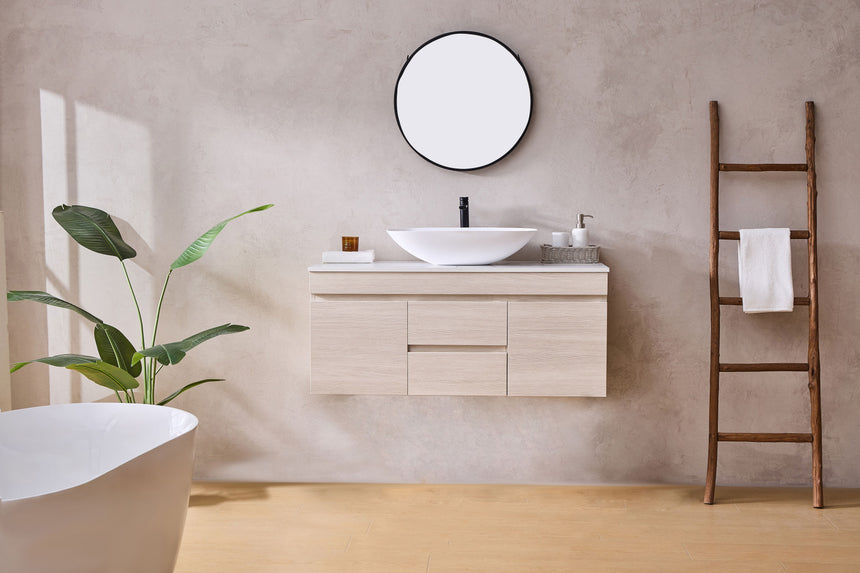 Camden Modern Wall Hung Cabinet Coastal Oak