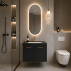 Kingsley Federation Wall Hung Cabinet Matte Black