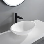 Kirra Solid Surface Above Counter Basin 500x350mm Matte White